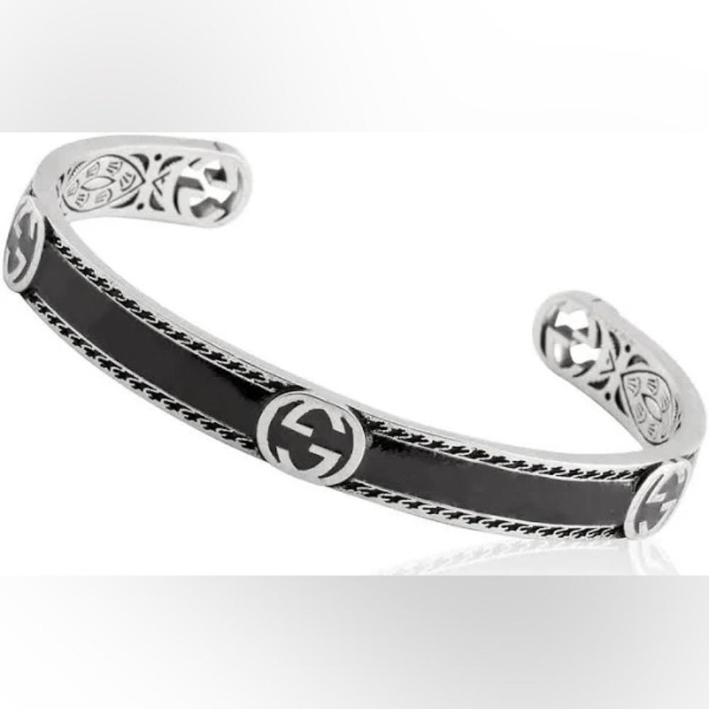 🔥Gucci unisex sterling silver&enamel bracelet